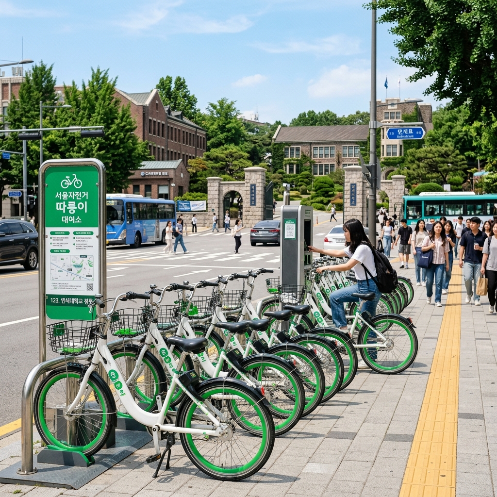 Seoul Ddareungi Bicycle Station