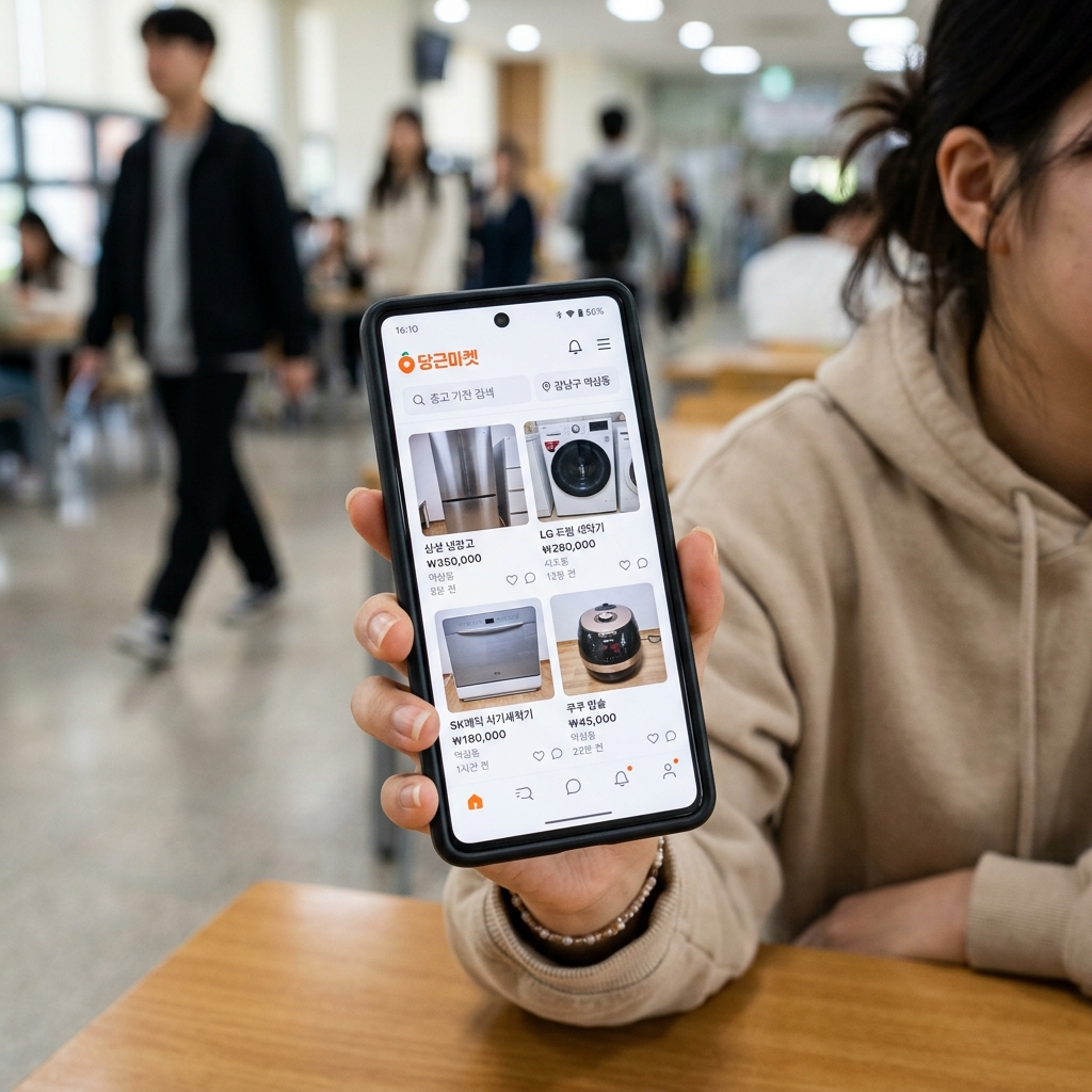 Karrot App Smartphone Screen Orange Carrot Logo