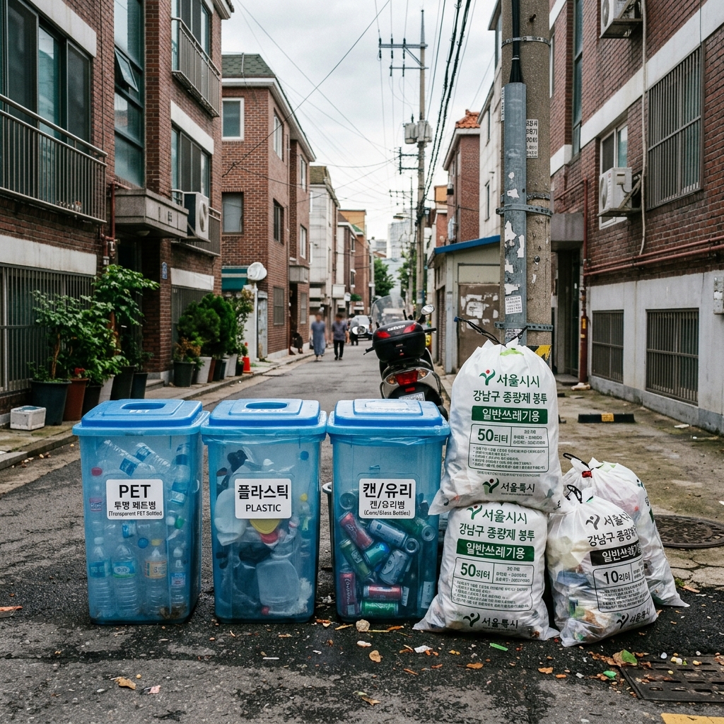 Korean Volume-based Pay as You Throw Trash Bags and Bins